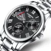 Zegarek karnawałowy mechaniczna energia kinetyczna Wyświetlacz Business Watch Men Men Top Stali Stal Automatyczne zegarki RELOJ HOMBRE