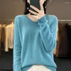 Kadın Sweaters Kaşmir Kazak Kapşonlu 2023 Sonbahar/Kış Örgü Günlük Külver Yün Kore Moda Yumuşak Top