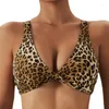 Yoga roupa sutiã esportivo feminino colheita superior respirável impresso leopardo impressão à prova de choque ginásio treino para fitness roupa interior