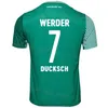 SV Werder Bremen Futebol 7 Marvin Ducksch Jerseys 23 24 FC 6 Jens Estágio 1 Jiri Pavlenka 8 Mitchell Weiser 20 Romano Schmid Camisa de Futebol Kits Uniforme Preto Verde Branco