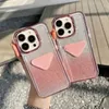 Luksusowy flash na wysokim poziomie Piękny iPhone Case 15 14 Pro Max lu skórzany Portfel Luksusowy Wysoka jakość 15pro 14pro 13pro 12pro 13 12 Case Telefon Case