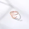 Band Rings Initial A Z Letter For Women Stainless Steel Jewerlry Punk Anillos Mujer Old English Ring BFF Gift 231021