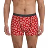 Sous-vêtements hiver flocon de neige sous-vêtements impression rouge 3D pochette boxer shorts slips personnalisés homme confortable grande taille