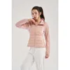 Lululemen Womens Down Jacket Lu-49 다운 코트 슬림 핏 후드 런닝 따뜻한 겨울 스포츠 요가 자켓 여성 디자이너 Lululemens 134