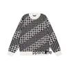 Fashion ppshome Automne/Hiver Pull Pull Plaid Lettre Mille Oiseaux Plaid Tricots Mode Couple Casual Polyvalent Checker Sweater