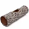 Cat Toys Pet Tunnel Play Leopard Print Crinkle Fun Long Kitten Toy Clupsible Coon Bulk