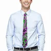 Bow Ties Colorful Geo Print Tie Illusion Optical Leisure Neck Men Vintage Cool Neckie Accessories Quality Custom Collar