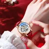 CHENXI – montre-bracelet automatique mécanique pour femmes, en acier inoxydable, étanche, squelette, Tourbillon, horloge