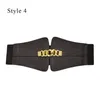 Belts Fashion PU Leather Waist Belt Elastic Wide Corset For Women Vintage Strap Female Dress Skirt Coat Decorative Girdle