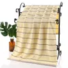 Towel Drop Striped Wave Pattern 70 140cm Thick Cotton Bath Towels Beach Terry For Adults Serviette De Bain