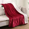 Blankets 220V Blanket Heated Electric Sheet Thicken Thermostat Flannel Washable Portable Shawl Heating Pad Warm Mattress