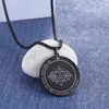 Keychains Dawapara Seal of Salomo Pendant Halsband Rostfritt stål Vintage Amulet Supernatural smycken