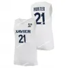 Maillot de basket-ball Xavier Musketeers 20 Dayvion McKnight 24 Abou Ousmane 31 Ian Sabourin 50 Gytis Nemeiksa 51 Logan Duncomb Xavier Maillots personnalisés 3 Colby Jones