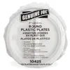 Disposable Dinnerware 3-section Round Plastic Plates 9" 125 Pack GJO10425