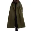 Cappotto invernale elegante da donna in misto lana a maniche lunghe, mantiene caldo il cappotto autunnale da donna in stile sciolto 231021