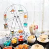 Outils de cuisson en métal Cupcake tasse cônes présentoirs cuisson gâteau supports Muffin assiettes grande roue pour enfants fête d'anniversaire décor