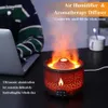 Diffusori di oli essenziali Vulcano Fuoco Fiamma Umidificatore Diffusore di aromi Olio essenziale con telecomando Medusa per fragranze per la casa Nebbia Mak Fumatori 231021