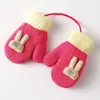 2023 New Candy Colors Baby Knitted Mittens Lovely Animal Design Cute Gloves For 1-3 Years Old