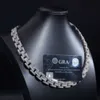 13mm venda quente jóias brincos 925 pulseira de prata com cordão ajustável hiphop jóias finas colares moda