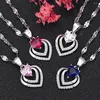 Pendant Necklaces Women Necklace Decorative Heart Shape Girls Ladies Choker Jewellery White