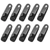 Outdoor Gadgets 12Pcs Tent Clip Rope Lock Grip Tarp Clamps Awning Cord Clip Urgent Snap Fixed Plastic Clip For Outdoor Tent Cover Clamp 231021