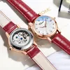 Nouveau CHENXI femmes automatique mécanique haut marque montre-bracelet étanche femme en cuir affaires horloge Reloj De Mujer