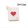 Hangertjes kettingen 10 stuks Emaille Legering Bedels Verguld DIY Sieraden Hart Poker Bicone Oliedruppel Metaal Armband Oorbel