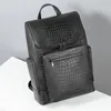 Rucksack Herren Hochwertiges Leder Casual Business 15,6 Zoll Laptop Rucksäcke Luxus Reise Schultaschen Männlich