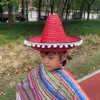 Les chapeaux d'Halloween sont drôles et mignons pour les enfants et les adultes Halloween Carnaval national mexicain Spectacle pour enfants Chapeau de paille Robe de Pâques Chapeau coloré