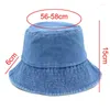 Berretti per jeans cappelli da secchio per peschereccio maschi da donna estate cappello autunno chapeau tessuti adulti secchi di moda berretti di moda panama protatto del sole baisn