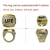 Anéis de casamento Grande letra personalizada nome anel para homens mulheres bling zircon anéis de cobre charme ouro prata cor moda hiphop jóias presente 231021