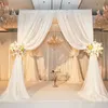 Einstellbare 6-10Ft Doppel Querstange Hintergrund Rahmen Kit Aluminium Drapieren Rohr Für Hochzeit Party Hintergrund Dekoration