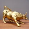 Dekorativa föremål Figurer Vilad Wall Street Bull Sculptures Statue Animal Figures Office Desk Decor Modern Art Interior Home Decoration Accessories 231021