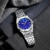 CHENXI 8248 Business Men Watches Stainless Steel Quartz Wristwatches Male Auto Date Waterproof Clock with Luminous Hands