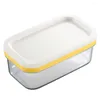 Plattor Keeper rektangel tätande ost smörbox med lock förvaring container som skär hem kök bärbar maträtt
