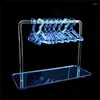 Decorative Plates Tabletop Clear Acrylic Earring Display Rack Gold Silver Rose Earrings Stand Organizer Jewelry Holder Shelves