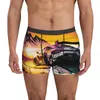 Underbyxor Speed ​​Sports Car Underwear Mountain Sun Man Shorts Briefs Stretch Boxer Trenky Design Oversimon Trosor