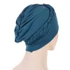 Abbigliamento etnico Donna Musulmana Treccia Hijab Turbante Berretto chemio Sottosciarpa Islamico Arabo Cofano Cappello per perdita di capelli Femme Foulard Avvolgere la testa