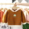 Hoodies Sweatshirts Striped Cartoon For Kids Girl Boy Clothes Fashion Baby Children Spring Autumn Casual Sport Hooded 231020