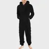 Homens Tracksuits Fleece Pijamas Mens Soft Aquecimento Pijamas Outono Inverno Quente Casual Hoodie e Calças Duas Peças Conjuntos de Lã Homens Nightwear