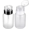 Nail Gel 2 st Rensning Polish Squeeze Bottle Dispenser flaskor Remover Liquid Pump Travels