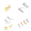 Bead Caps S925 Sterling Sier Pendant M Pearl Cap Buckle Hanging Gold Plating Diy Accessories Mountings Wholesale Ps8A011 Drop Delivery Dhqse