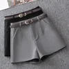 Skirts Suit Shorts Bootcut Women's Spring Autumn 2023 Fashion High Waist Slim A Line Versatile Loose Wide Leg Female 231023