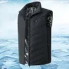 Gilets pour hommes Gilet chaud thermique 9 zones de chauffage USB électrique intelligent avec poche à fermeture éclair Hommes Femmes Vêtements de sport Manteau chauffant pour le camping 231021