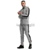 Herrspårsugnar Nya modemän Tracksuit Mens Hoodies och jogger Två Peice Set Herr sweatsuits dragkedja och svettbyxor herrkläder J231023