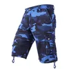 Pantalones cortos para hombres camuflaje cargo para hombre 2023 verano multi bolsillo táctico militar pantalones cortos hombres algodón al aire libre casual