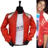 Heren leer faux punk rode rits MJ Beat It Casual op maat gemaakt Amerika mode-stijl jas uitloper imitatie 3 kleuren 231020