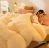 Täcken fyllmedel mycket varmt quilt sängöverdrag vinter får ull filt tjockare täcke täcken mjuk maskin tvättbar mikrofiber