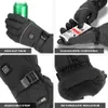 Rękawiczki sportowe zimowe elektryczne rękawiczki gorące rękawiczki gorące rękawiczki na snowboardzie łowić wodoodporne gorące rękawiczki ładowania 231023