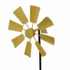 Garden Decorations Pinwheels Handmade Landscaping Portable Outdoor Stake Iron Lawn Windmill Patio Balcony Yard Wind Spinners Farm Supplies